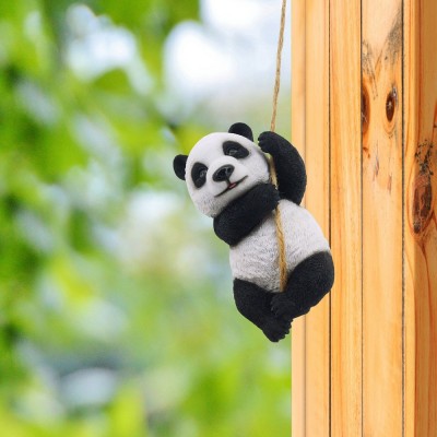 Panda suspendu en résine 