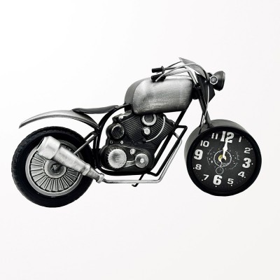 Horloge de bureau en moto métal
