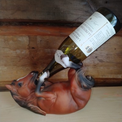 Porte-bouteille de vin cheval
