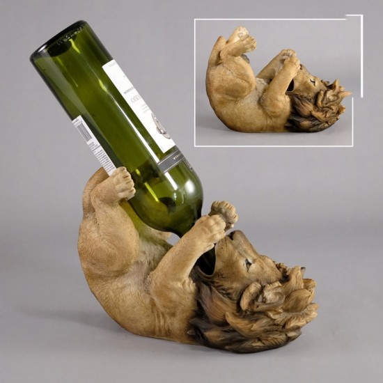 Porte-bouteille de vin lion 